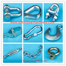 Chine Fabricant Fastener Zinc Plated Wire Rope Rigging
